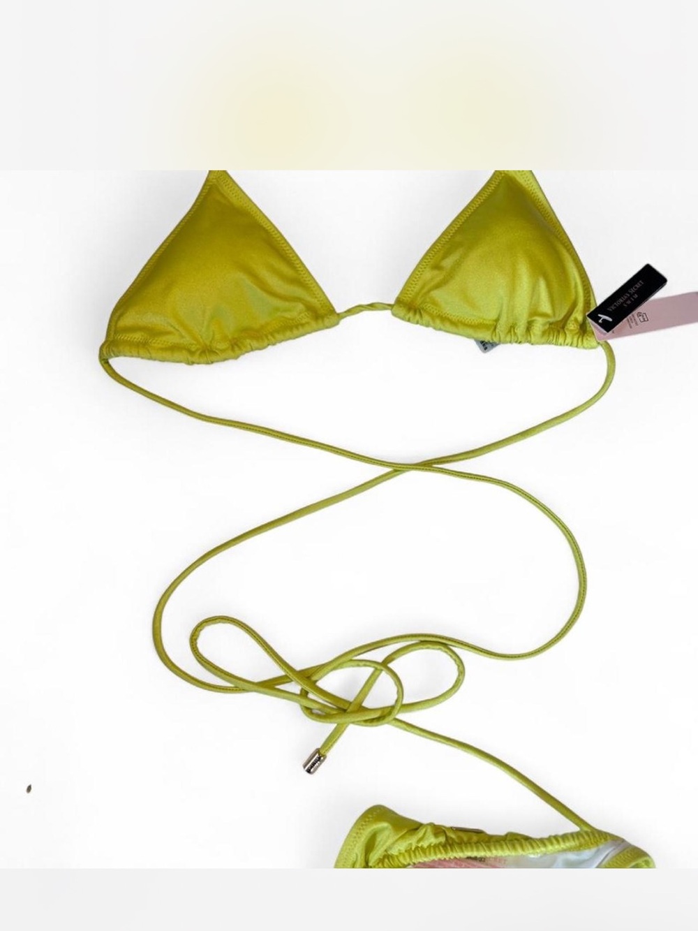 Victoria's Secret Yellow Green Tie-String Bikini Set - Picture 3 of 4